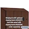 Salsbury Industries Wardrobe Locker, 45" W, 24" D, 76" H, (3) Wide, (6) Openings, Mahogany 27364MAH - alternate 5